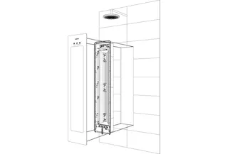 Sunshower Round line Medium One Sand nur IR (H140 x B33 x T12 cm) – Bild 4