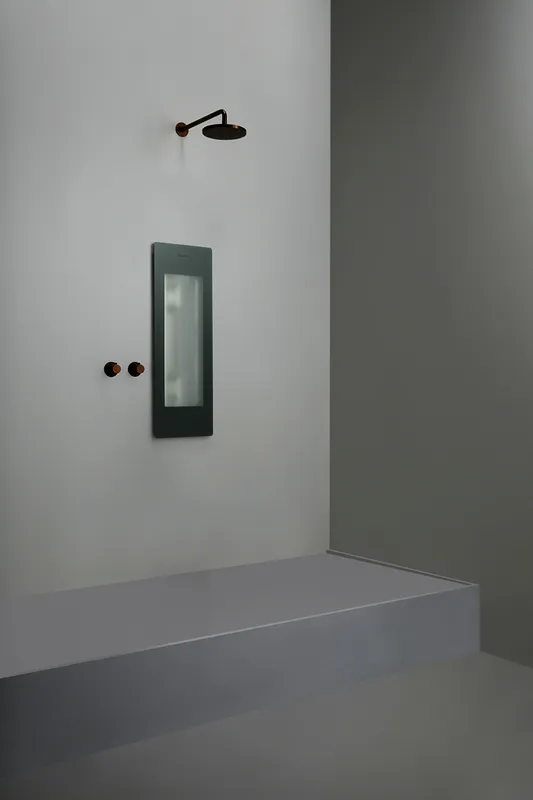 Sunshower Round line Small One Org. grey nur IR (H95 x B33 x T12 cm)