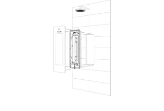 Sunshower Round line Small Plus Sand IR + UV (H95 x B33 x T12 cm) – Bild 4