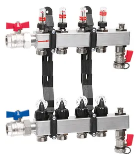Taconova Flächenheizkreisverteiler TacoSys High End 6er Topm.VL 2.5L 3/4 – Bild 2