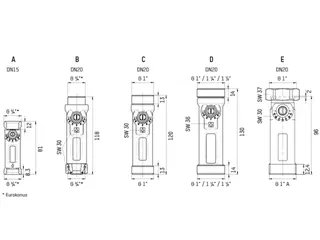 Taconova statisches Abgleichventil DN20 TacoSetter Inline 130 DN20 4-16 l/min UN – Bild 5
