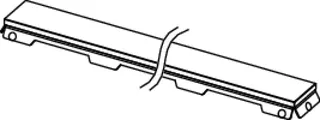TECEdrainline Glasabdeckung, weiß satiniert, 800 mm – Bild 3
