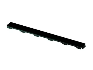 TECEdrainline Glasabdeckung, schwarz satiniert, 1500 mm