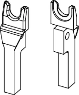TECE-Ersatzteil Gabelkopfpaar 32 mm