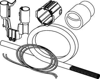 TECEflushpoint pneumat. Fernauslösung f. Spülk. m. Ablaufventil A 5, Rohbauset – Bild 4