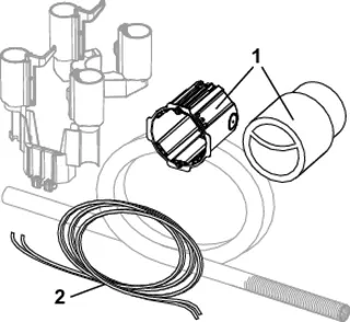 TECEflushpoint pneumat. Fernauslösung f. Spülk. m. Ablaufventil A 5, Rohbauset – Bild 5