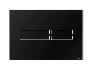 TECElux Mini Abdeckplatte Glas schwarz glzd.