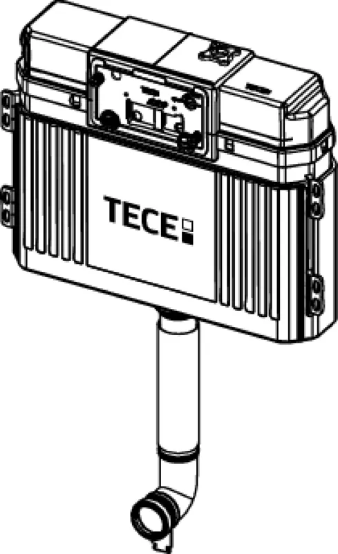 TECE Base-Spülkasten "offen", komplett