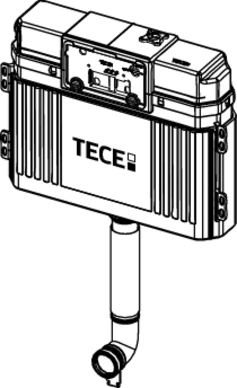 TECE Base-Spülkasten "geschlossen", komplett