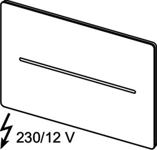 TECEsolid WC-Elektronik 230V, Ersatzteil Abdeckplatte weiß matt – Bild 3