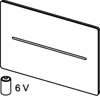 TECEsolid WC-Elektronik 6 V, Ersatzteil Abdeckplatte Chrom glänzend – Bild 4
