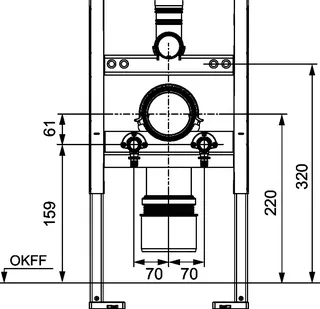 TECE-Aufrüstset 320 Trockenbau für TECE-Dusch-WCs – Bild 4