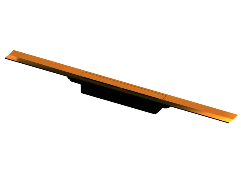 TECEdrainprofile Duschprofil, 1200 mm, Edelstahl, Gold Optik glänzend