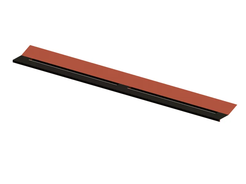 TECEdrainprofile Profildeckel Edelstahl Rotgold glänzend