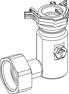 TECE Absperrventil 3-Wege für TECEprofil WC-Modul mit Hygienespülfunktion – Bild 2