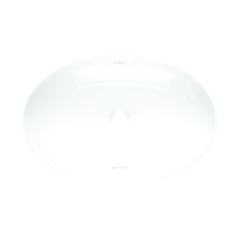 ARTO-Aufsatzwaschbecken oval 620x420mm ohne Hahnloch mit Überlauf weiß