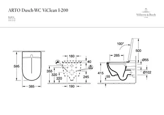 ARTO-DuschWC ViClean m. DirectFlush A23 m WC-Sitz Typ V00020R7 CeramicPlus Black – Bild 2