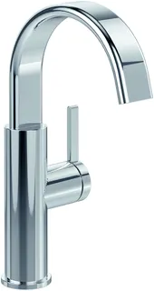 ARTO-Waschtischarmatur L H181mm seitlich bedienbar o. Ablaufgarnitur verchromt