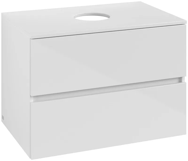 ARTO-Konsolen-Unterschrank 800mm f AWT 2 Ausz 1 Aussch oLB C516H0 VS White