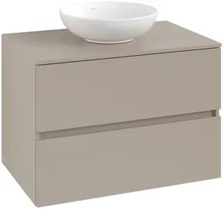 ARTO-Konsolen-Unterschrank 800mm f AWT 2 Ausz 1 Aussch oLB C516H0 VD Sand Grey