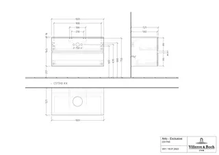 ARTO-Konsolen-Unterschrank 1000mm f AWT 2 Ausz 1 Aussch oLB C517H0 VT Grey – Bild 3