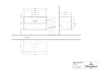 ARTO-Konsolen-Unterschrank 1000mm f AWT 2 Ausz 1 Aussch oLB C517H0 RH Oak Kansas – Bild 3