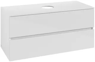 ARTO-Konsolen-Unterschrank 1200mm f AWT 2 Ausz 1 Aussch oLB C518H0 VS White