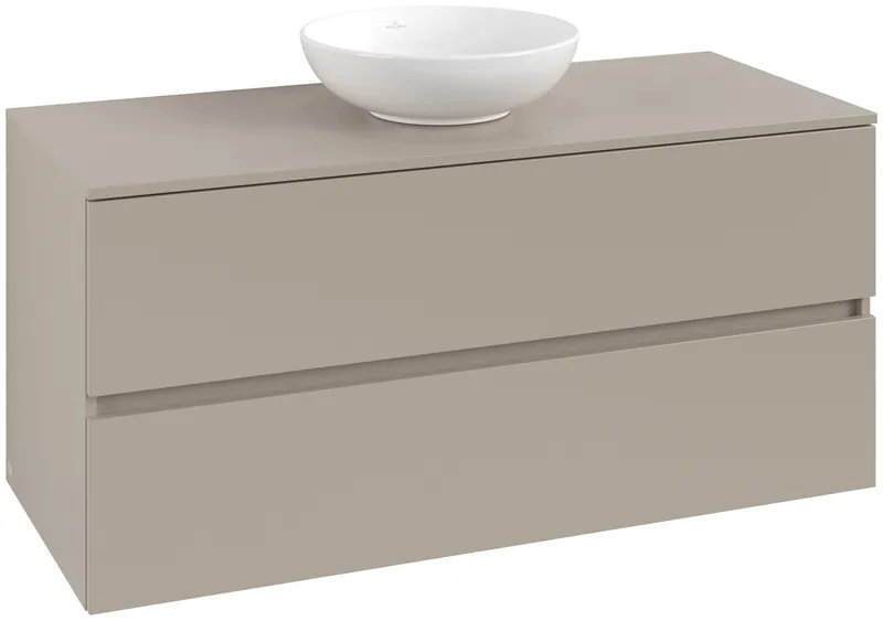 ARTO-Konsolen-Unterschrank 1200mm f AWT 2 Ausz 1 Aussch oLB C518H0 VD Sand Grey