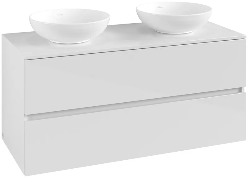 ARTO-Konsolen-Unterschrank 1200mm f AWT 2 Ausz 2 Aussch oLB C519H0 VS White