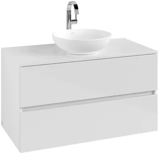 ARTO-Konsolen-Unterschrank 1000mm f AWT 2 Ausz 1 Aussch mLB C517H1 VS White