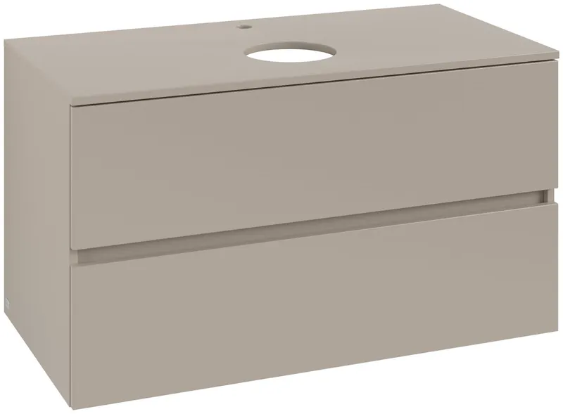 ARTO-Konsolen-Unterschrank 1000mm f AWT 2 Ausz 1 Aussch mLB C517H1 VD Sand Grey