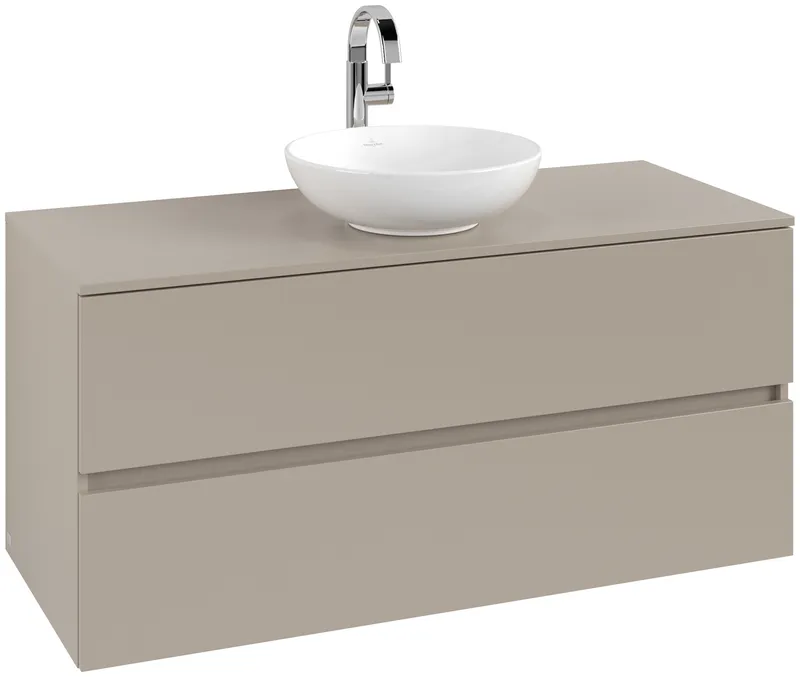 ARTO-Konsolen-Unterschrank 1200mm f AWT 2 Ausz 1 Aussch mLB C518H1 VD Sand Grey