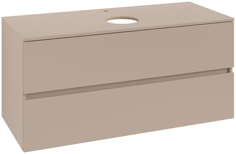 ARTO-Konsolen-Unterschrank 1200mm f AWT 2 Ausz 1 Aussch mLB C518H1 RR Macciato