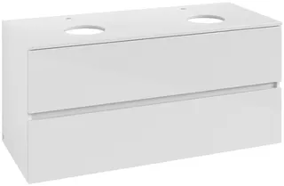 ARTO-Konsolen-Unterschrank 1200mm f AWT 2 Ausz 2 Aussch mLB C519H2 VS White