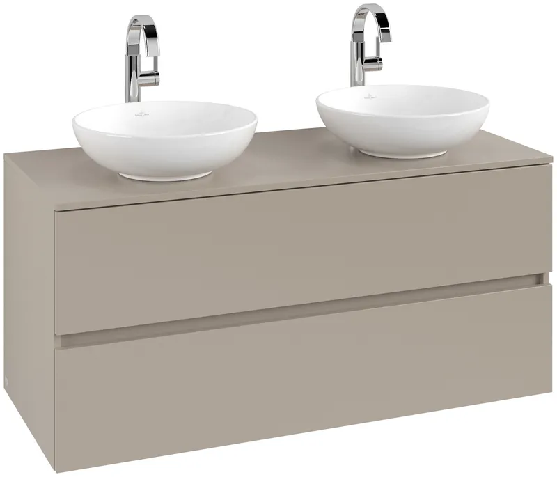ARTO-Konsolen-Unterschrank 1200mm f AWT 2 Ausz 2 Aussch mLB C519H2 VD Sand Grey