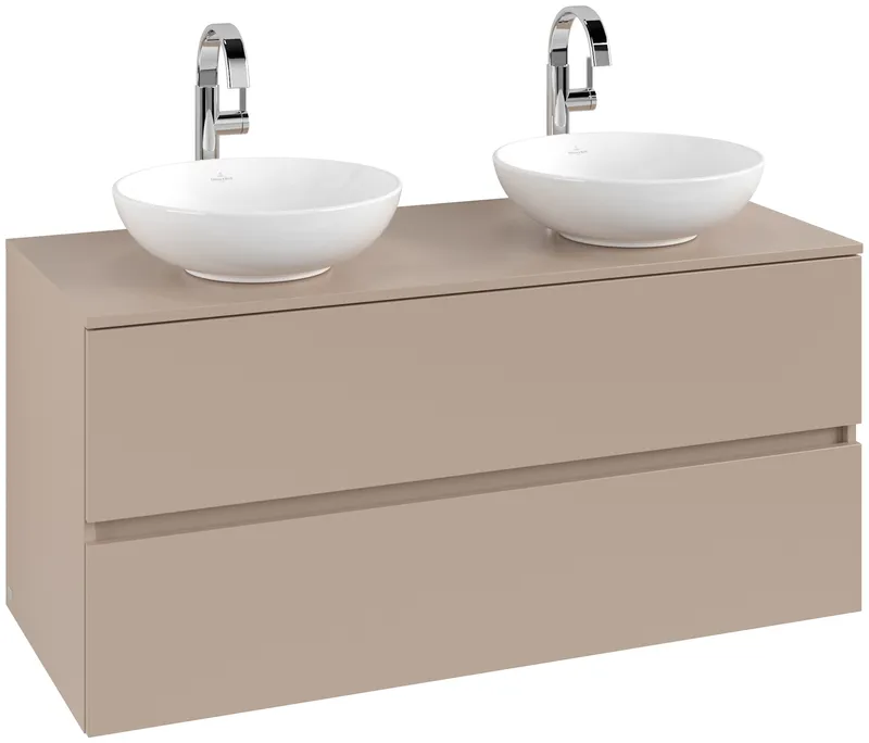 ARTO-Konsolen-Unterschrank 1200mm f AWT 2 Ausz 2 Aussch mLB C519H2 RR Macciato