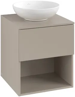 ARTO-Konsolen-Unterschrank 500mm f AWT38 1 Ausz 1 Aussch oLB C520H0 VD Sand Grey