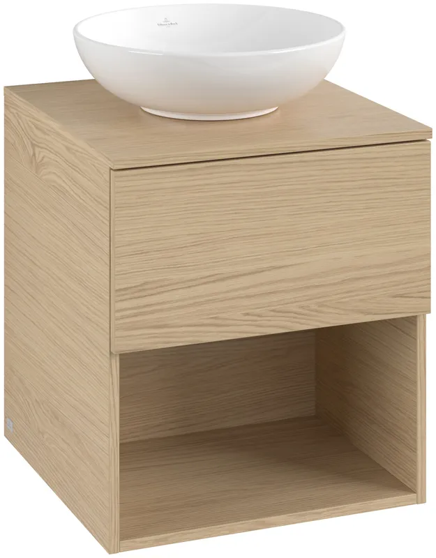ARTO-Konsolen-Unterschrank 500mm f AWT38 1 Ausz 1 Aussch oLB C520H0 VJ Nordic Oak