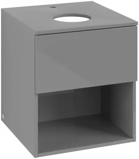 ARTO-Konsolen-Unterschrank 500mm f AWT38 1 Ausz 1 Aussch mLB C520H1 VT Grey – Bild 2