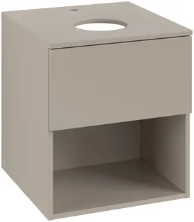 ARTO-Konsolen-Unterschrank 500mm f AWT38 1 Ausz 1 Aussch mLB C520H1 VD Sand Grey – Bild 1