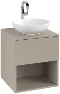 ARTO-Konsolen-Unterschrank 500mm f AWT38 1 Ausz 1 Aussch mLB C520H1 VD Sand Grey – Bild 2