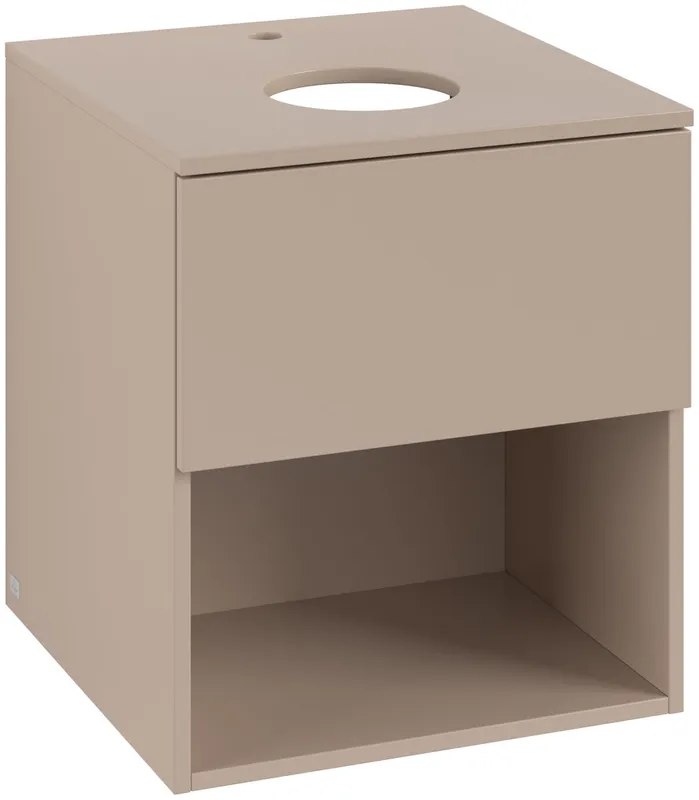 ARTO-Konsolen-Unterschrank 500mm f AWT38 1 Ausz 1 Aussch mLB C520H1 RR Macciato