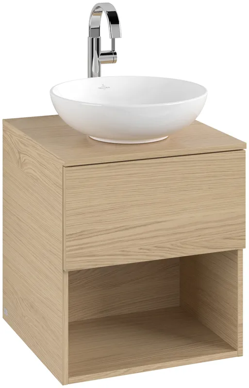 ARTO-Konsolen-Unterschrank 500mm f AWT38 1 Ausz 1 Aussch mLB C520H1 VJ Nordic Oak
