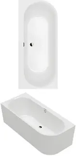 Villeroy & Boch Vorwand-Badewanne Oberon 2.1 1800x800x620mm Vorwand-Badewanne linke Ausführung Weiß Alpin