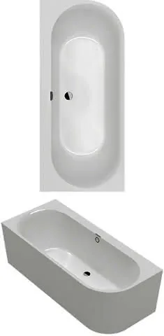 Villeroy & Boch Vorwand-Badewanne Oberon 2.1 1800x800x620mm Vorwand-Badewanne linke Ausführung Stone White