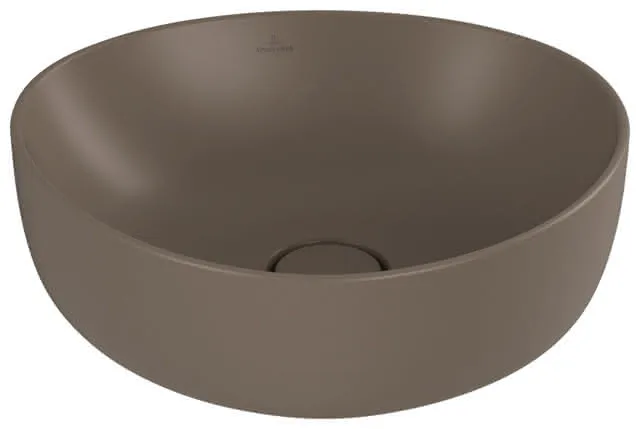 Villeroy & Boch Aufsatzwaschbecken Antao 400x395mm Asymmetrisch o. ÜL. Almond CeramicPlus