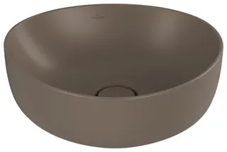 Villeroy & Boch Aufsatzwaschbecken Antao 400x395mm Asymmetrisch o. ÜL. Almond CeramicPlus – Bild 2