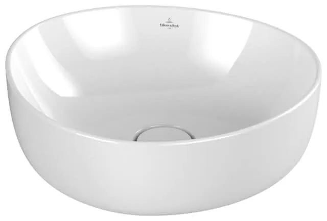 Villeroy & Boch Aufsatzwaschbecken Antao 400x395mm Asymmetrisch o. ÜL. Weiß Alpin cplus