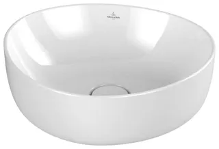 Villeroy & Boch Aufsatzwaschbecken Antao 400x395mm Asymmetrisch o. ÜL. Weiß Alpin cplus