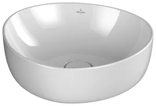 Villeroy & Boch Aufsatzwaschbecken Antao 400x395mm Asymmetrisch o. ÜL. Weiß Alpin cplus – Bild 2